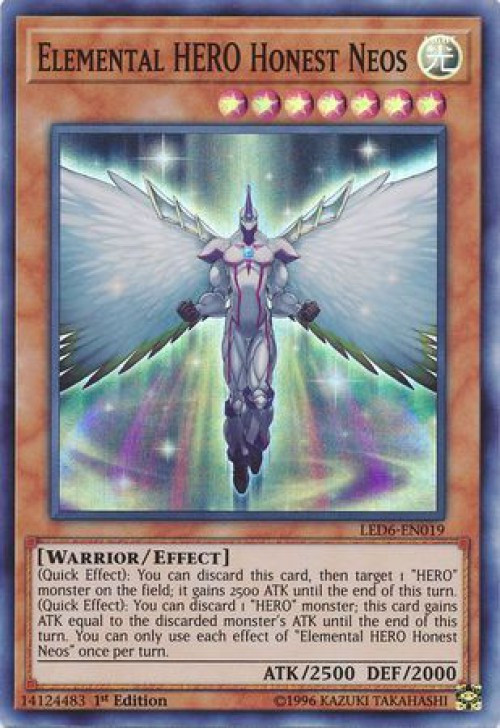 Yugioh Legendary Duelists Magical Hero Single Card Super Rare Elemental Hero Honest Neos Led6 En019 Toywiz - how to get these super cool moth wings roblox still working