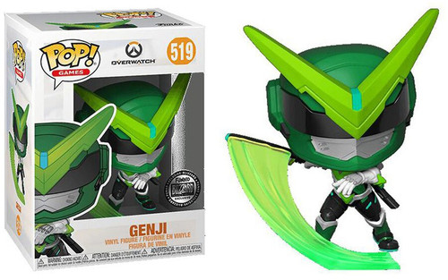 Funko Overwatch POP Games Genji Exclusive Vinyl Figure 519 Green