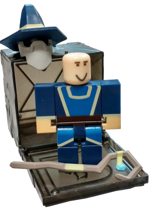Roblox Series 7 Vesteria Greybeard 3 Mini Figure with Black Cube