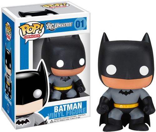 Funko DC Universe POP! Heroes Batman Vinyl Figure #01 [Grey Suit, Damaged  Package]