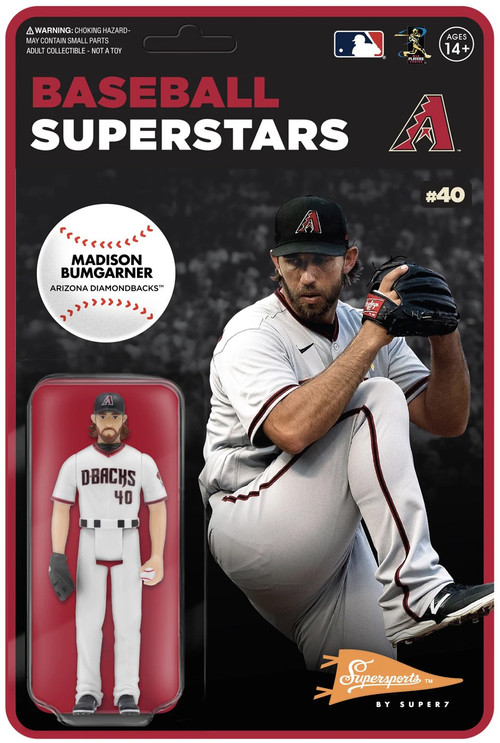 ReAction MLB Modern Superstars Arizona Diamondbacks Madison Bumgarner 3.75  Action Figure Super7 - ToyWiz