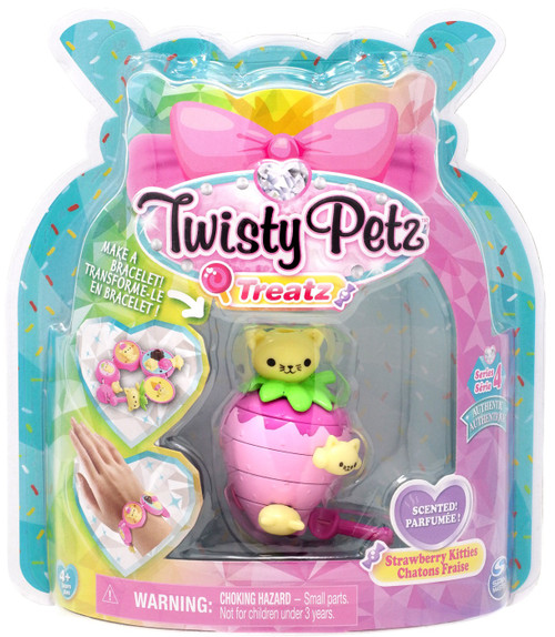 Twisty Petz Treatz Series 4 Strawberry Kitties Bracelet Spin