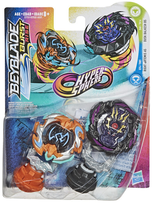 Beyblade Burst Rise Hypersphere Right Artemis A5 Dusk Balkesh B5