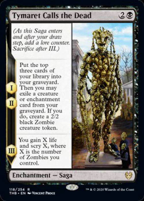 Magic The Gathering Trading Card Game Theros Beyond Death Single Card Rare  Tymaret Calls the Dead 118 Foil - ToyWiz