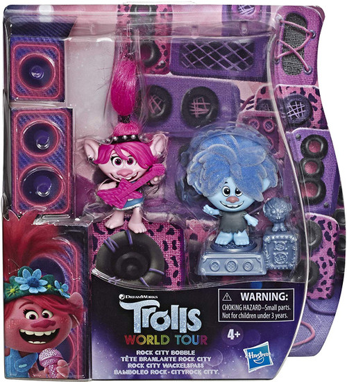 Trolls World Tour Rock City Bobble 2 Figure 2-Pack Hasbro Toys - ToyWiz