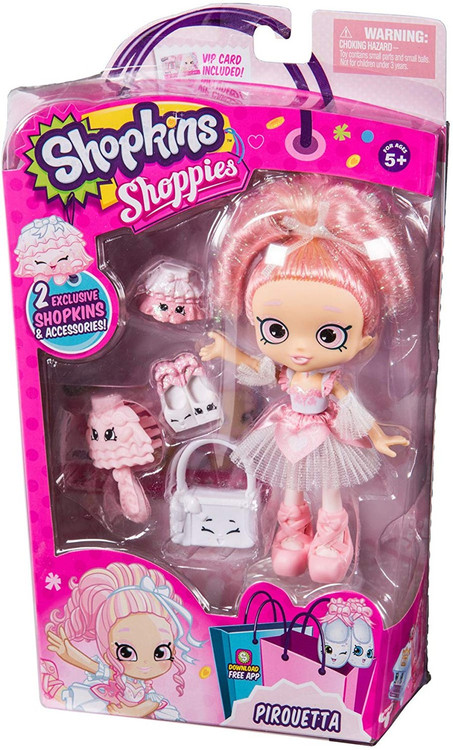 Shopkins Shoppies Pirouetta Exclusive Doll Figure Exclusive Moose