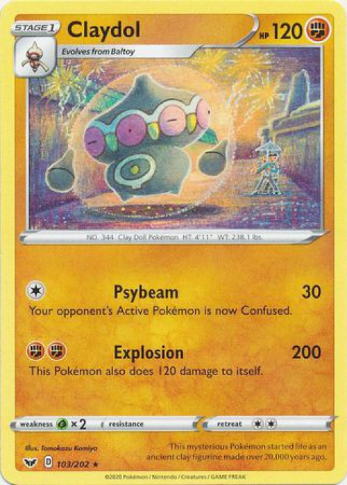 claydol pokemon card price 095/197 Holo - Obsidian Flames Once during your turn Claydol 059 SWSH09 Brilliant Stars