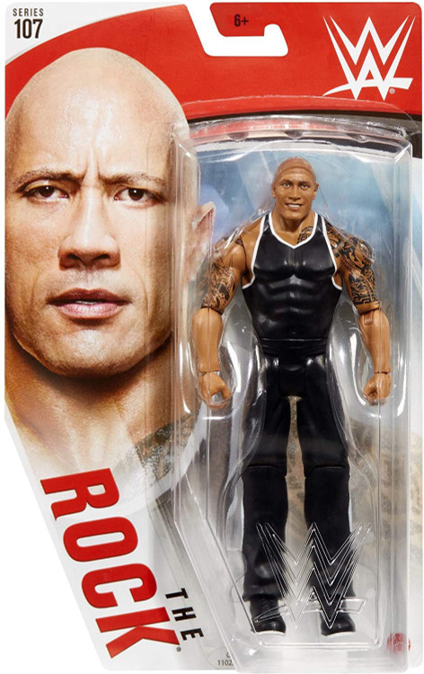 WWE Wrestling Series 107 The Rock 6 Action Figure Mattel Toys - ToyWiz