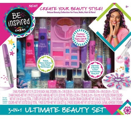 Be Inspired 3 in 1 Ultimate Beauty Set Cra-Z-Art - ToyWiz