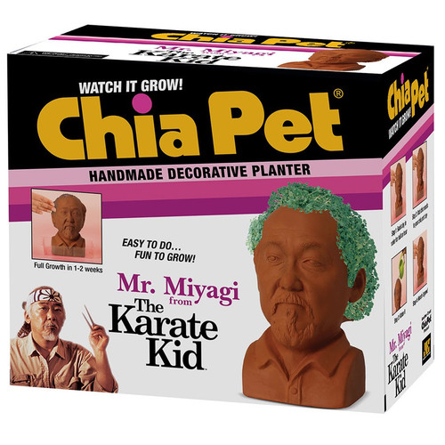 NECA The Karate Kid Mr. Miyagi Chia Pet - ToyWiz