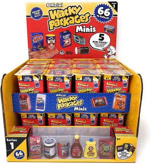 Worlds Smallest Wacky Packages Minis Series 1 Mystery Box 24 Packs
