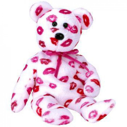 Beanie Babies Kissy the Bear Beanie Baby Plush Ty ToyWiz