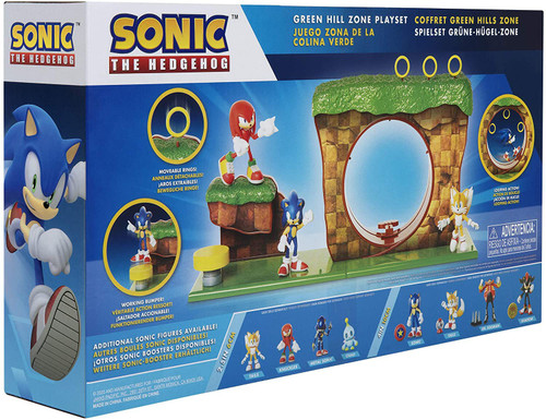 Sonic The Hedgehog Green Hill Zone Playset For Kids 12