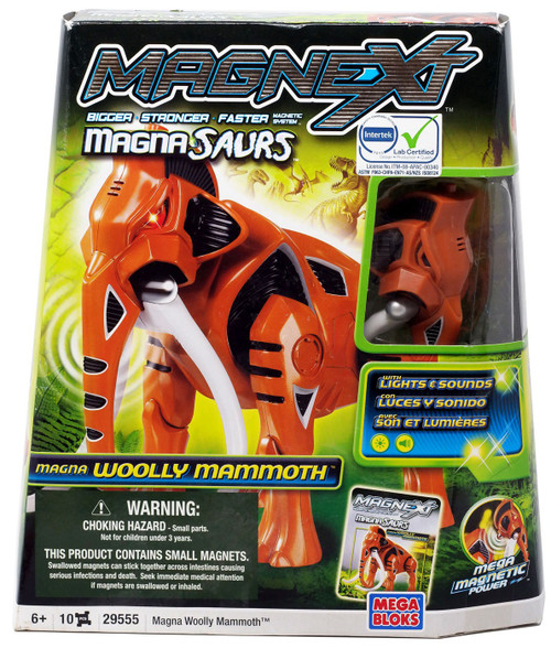Mega Bloks Magnext Magna Saurs Magna Woolly Mammoth Set - ToyWiz