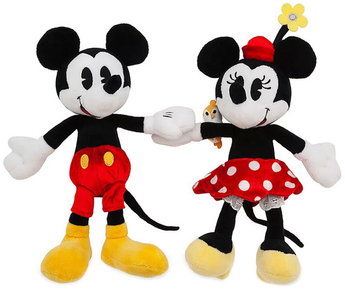 ぬいぐるみ Mickey Minnie Retro Stuffed Toy Vintage Mickey Mouse and Minnie Mouse Plush Set by DISNEY 10