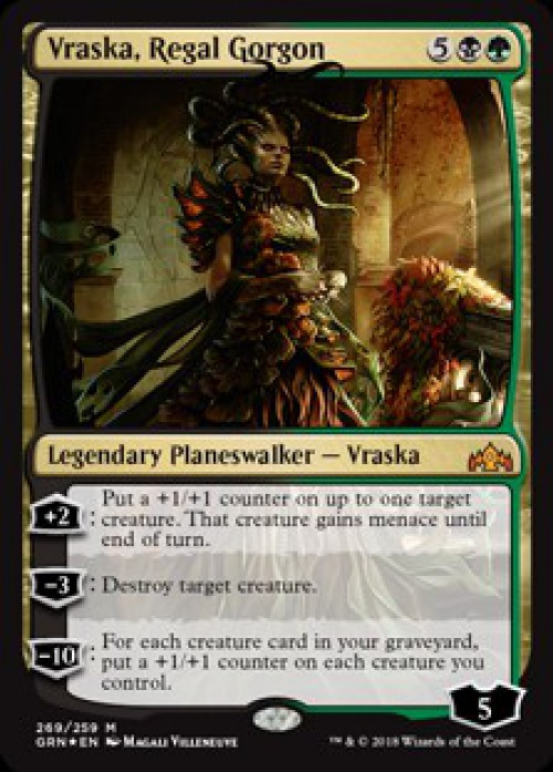 vraska card sleeves Outlaws of Thunder Junction Vraska, the Silencer Key Art 100+ Deck Box for Magic: The Gathering size trading card games like Magic MTGS-083 Ensky Players Card Sleeve