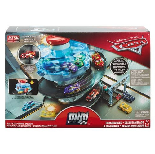 Disney Pixar Cars Die Cast Metal Mini Racers Rust-Eze Spinning Raceway ...