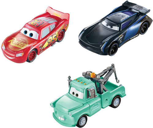 Disney Cars Series 3 Lightning McQueen with Cone Diecast Car