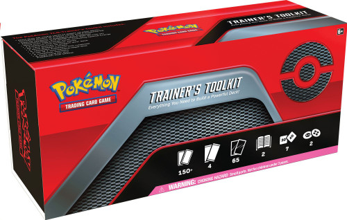 pokemon trading card game trainers toolkit Pokemon 2020 Trainer's Toolkit Box Set [4 Booster Packs, 65 Card Sleeves,  100 Energy Cards & More]