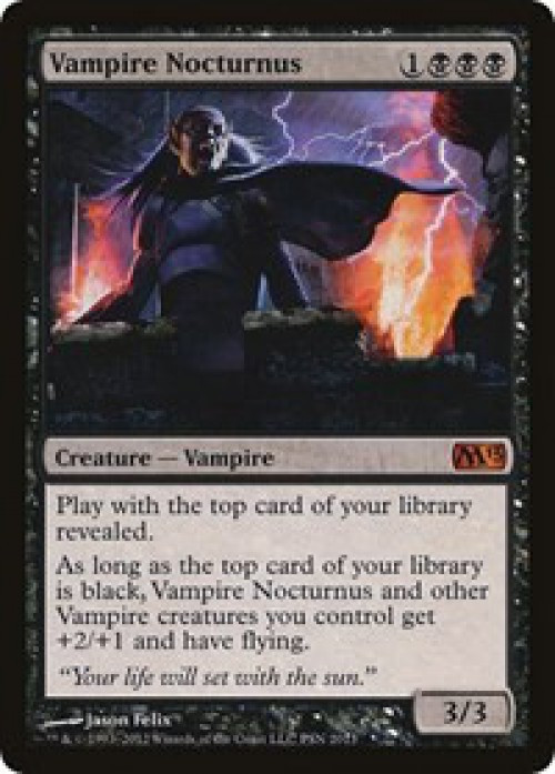 Magic The Gathering 2013 Core Set Single Card Mythic Rare Vampire Nocturnus PSN Promo - ToyWiz Magic The Gathering 2013 Core Set Single Card Mythic Rare Vampire Nocturnus PSN Promo - ToyWiz