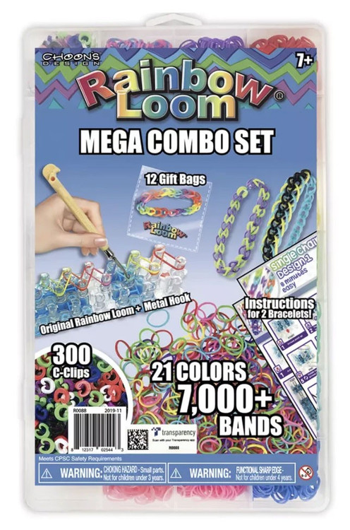 Rainbow Loom Mixed Neon Rubber Bands Refill Pack RL34 300 Count