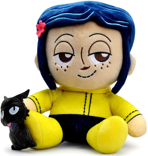 Coraline Phunny Coraline and the Cat 8 Plush Sitting Kidrobot NECA