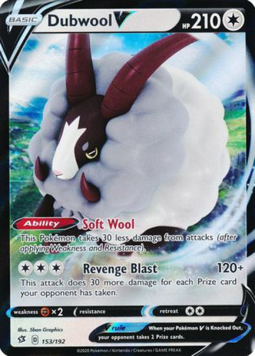 dubwool v pokemon card Champion's Path Collection Box [Dubwool V] your opponent takes 2 Prize cards. Champion's Path - Collection Box