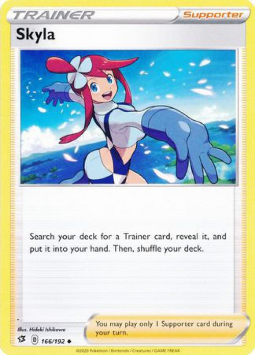 Pokemon Trading Card Game Sword Shield Rebel Clash Single Card Uncommon  Skyla 166 - ToyWiz