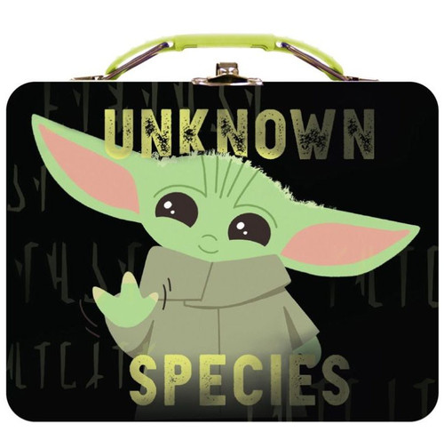 Star Wars The Mandalorian Baby Yoda Unknown Species Tin Carry All Tin ...