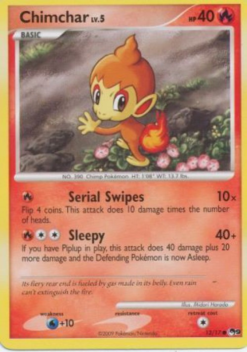 chimchar pokemon card price - (18/114) Fire Fire Flare (20) Weakness Water 2 Resistance None None Artist Chimchar 18/114 - LP -