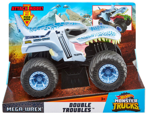  Hot Wheels Die-cast 1:24 scale Mega Wrex Monster Trucks with  Giant Wheels [ Exclusive] : Toys & Games