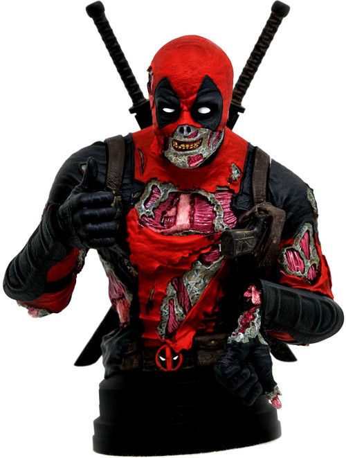 Marvel Deadpool Zombie Deadpool Exclusive 16 Bust Diamond Select