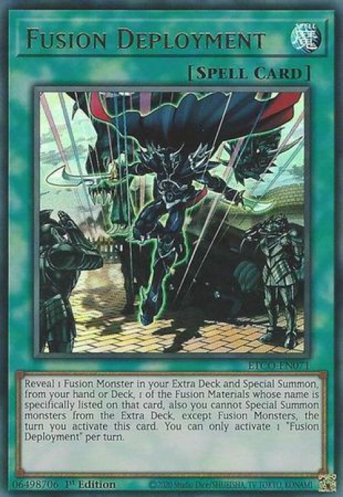 YuGiOh Eternity Code Single Card Ultra Rare Fusion Deployment ETCO ...