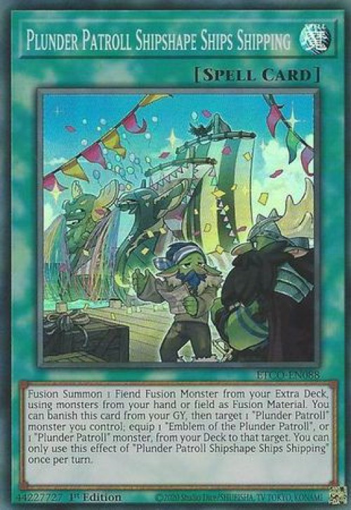 yugioh plunder patroll deck Eternity Code Super Rare Shipshape Ships Shipping Etco-en088 You can banish this card from your GY Plunder Patrollship Lys - Yu-Gi-Oh!
