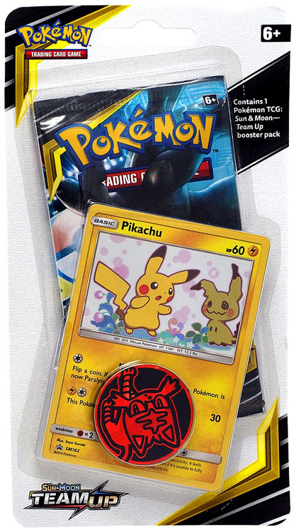 Pokemon Trading Card Game Sun Moon Team Up Pikachu Blister Pack 1 Booster Pack Promo Card Coin Pokemon Usa Toywiz - warrior cats forest territory roblox hot trending now