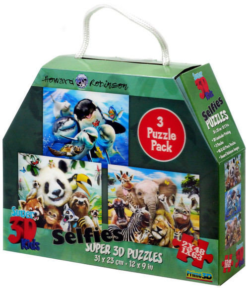 Howard Robinson Super 3D Kids Selfies Africa, Ocean Zoo Lenticular