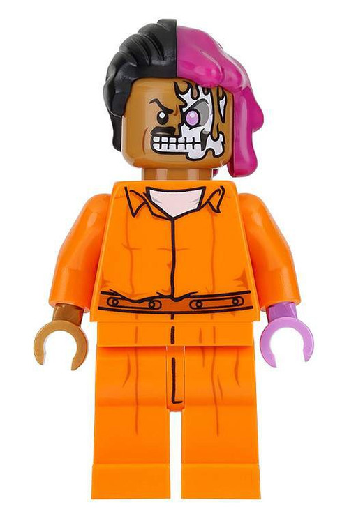 Lego DC The Batman Movie The Riddler prison Jumpsuit Minifigure