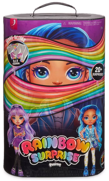 Rainbow Surprise by Poopsie: 14 Doll with 20+ Slime & Fashion Surprises,  Amethyst Rae or Blue Skye