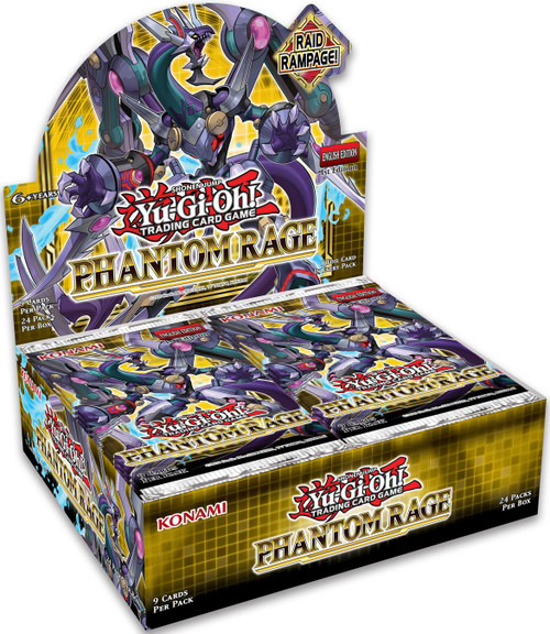 YuGiOh Phantom Rage Booster Box 24 Packs Konami - ToyWiz