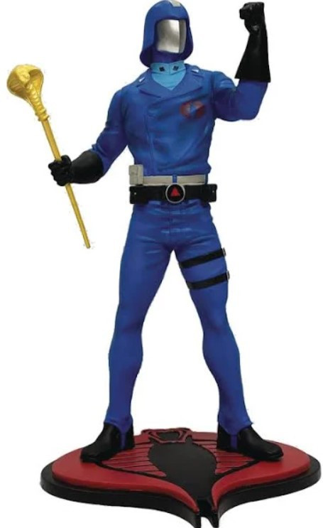 GI Joe Cobra Commander 18 Collectible PVC Statue Pop Culture Shock