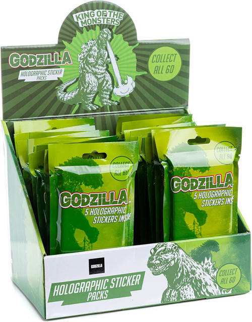 Godzilla Godzilla Holographic Trading Card Sticker Box 24 Packs