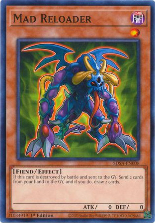 YuGiOh Sacred Beast Structure Deck Single Card Common Mad Reloader  SDSA-EN008 - ToyWiz