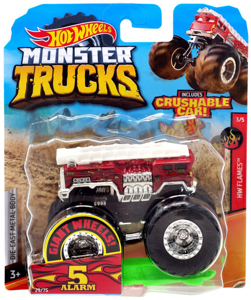 Monster Trucks HW Flames Hot Wheels Delivery Diecast Car #2/5