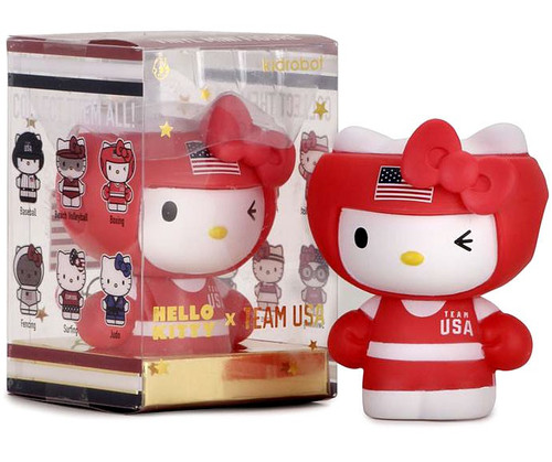 Sanrio Hello Kitty Vinyl Mini Figure X Team USA 3 Mystery Pack 1