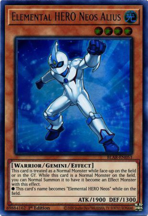 Yugioh Battles Of Legend Armageddon Single Card Ultra Rare Elemental Hero Neos Alius Blar En053 Toywiz - pokemon elemental battles roblox