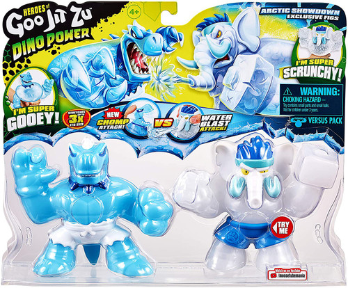 goo jit zu dinopower全7種セット Heroes of Goo Jit Zu Dino Power Tyro vs. Gigatusk Action Figure 2
