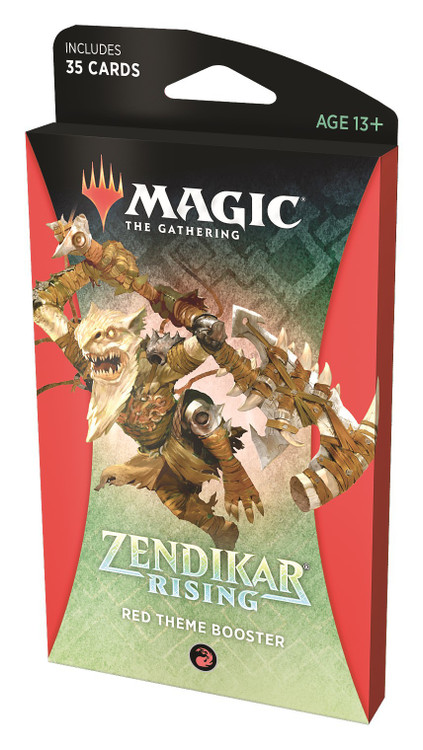zendikar rising theme booster box MTG: Display Theme Booster contains 35 Zendikar Rising cards MtG Zendikar Rising Red Theme