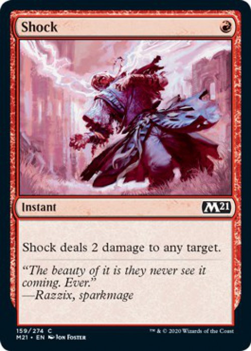 Magic The Gathering 2021 Core Set Single Card Common Shock 159