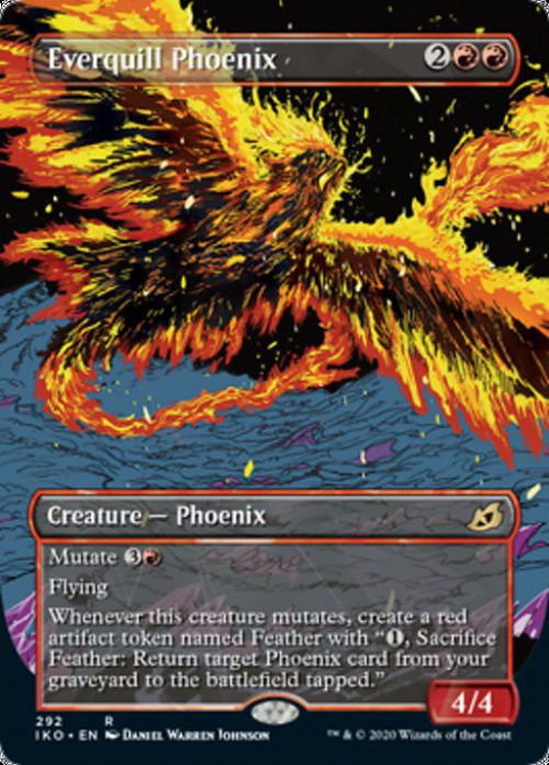 Magic The Gathering Ikoria Lair of Behemoths Single Card Rare Everquill Phoenix 292 Showcase - ToyWiz Magic The Gathering Ikoria Lair of Behemoths Single Card Rare Everquill Phoenix 292 Showcase - ToyWiz