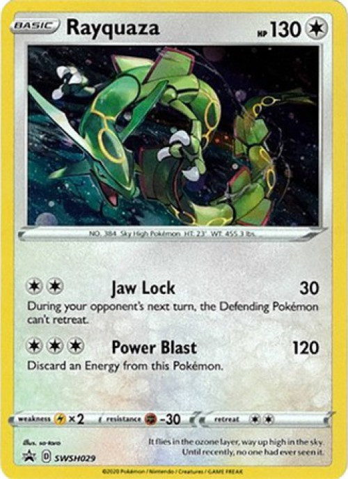 Pokemon Sword Shield Promo Single Card Promo Rayquaza SWSH029
